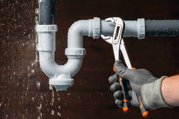 Professional Sewer Line Repair technician working in Leeds Point, NJ